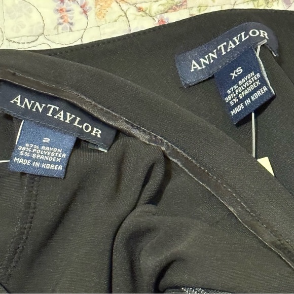 NWT Ann Taylor Black 2 pcs Set Sequined Fringe Size:  2 - Picture 14 of 16